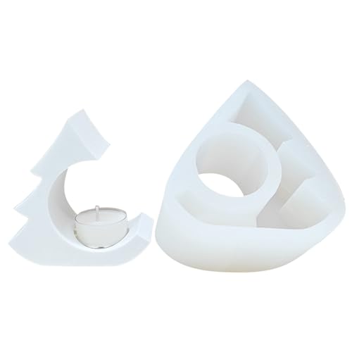 Hausform Kerzenlestick Pflaster Schimmel Kerzenhalter Beton Zement Silikonform Epoxidharz Craft Form Home Decore von DABAIXIONG