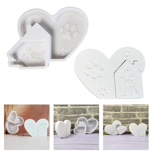 Heart House Silikonformen Für Handgefertigte Kerzenseife Hitzebeständige Mehrzweck Silikone Formen Für Epoxidharz Projekt Handgefertigte Kerzenformen von DABAIXIONG
