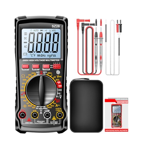 Hohe Genauigkeit Digitaler Multimeter 2000V Automobil Tool Für Die Automobilreparatur Mit Hintergrundbeleuchtungsbildschirm Und Genaue Messwerte von DABAIXIONG