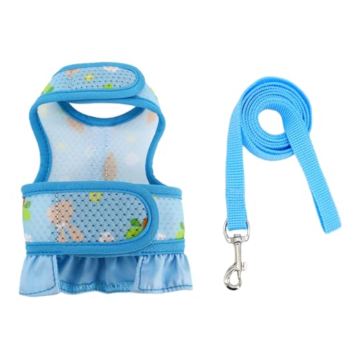 DABAIXIONG Kabelbaumleine Für Haustier Safe Walk Running (Karottenmuster) Einfache Steuerung Liefert Haustierkaninchen Frettchen Kaninchen Und Leine Einstellbar von DABAIXIONG