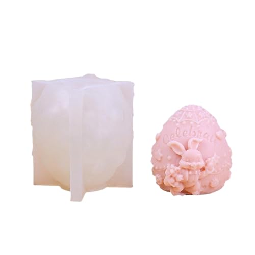 Kaninchen Kerzenform Tisch Dekoration Harzform 3d Silikonform Handgefertigt Seife Epoxidgussform von DABAIXIONG