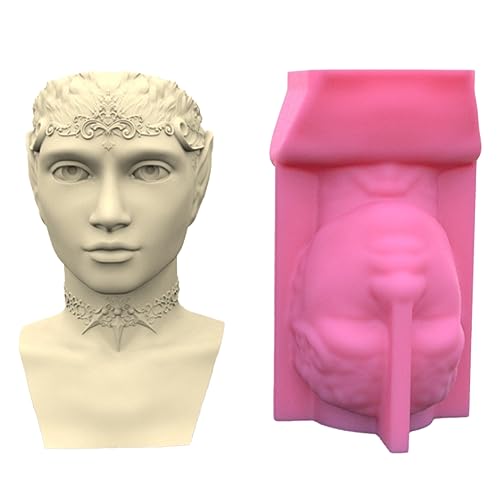 King Queen Porträt Gips Blumentopf Silikonform Epoxidharz Form Sukkulente Vase Zement Tonform Stifthalter Form Form King Queen Porträt Gips Blumentopf Silikonform Epoxidharz Form Sukkulente Vase Zement Tonform Stifthalter Form Form von DABAIXIONG