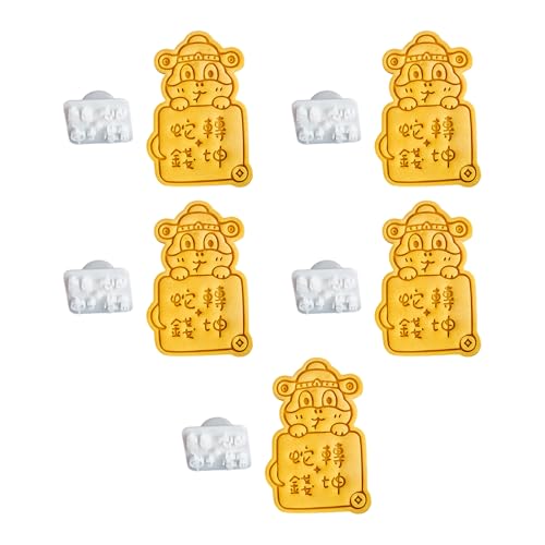 Kunststoff Kekse Schimmel Keksmarken Schlangenjahr Segen Kekse Cutter Fondant Kuchenform Küche Gebäck Backwerkzeug von DABAIXIONG