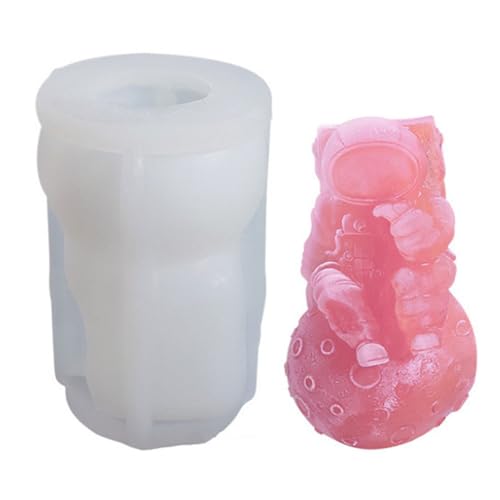 Lebensmittelqualität Silikon 3D Astronaut Form Eisform Eiswürfel Schimmelpilzzubehör Für Heimfeiern Und Kreatives Getränk Lebensmittelqualität Silikon 3D Astronaut Form Eisform Eiswürfel Schimmelpilzzubehör Für Heimfeiern Und Kreatives Getränk von DABAIXIONG