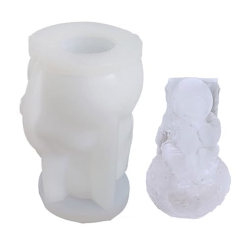 Lebensmittelqualität Silikon 3D Astronaut Form Eisform Eiswürfel Schimmelpilzzubehör Für Heimfeiern Und Kreatives Getränk von DABAIXIONG