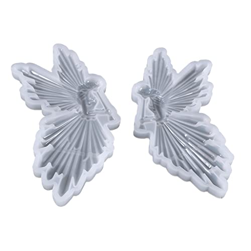 Mädchen Spielt Flötengelgel Mädchen Glänzend Spiegel Silikonform Bastel Juwerly Form Weihnachtskristall Epoxidharzform von DABAIXIONG