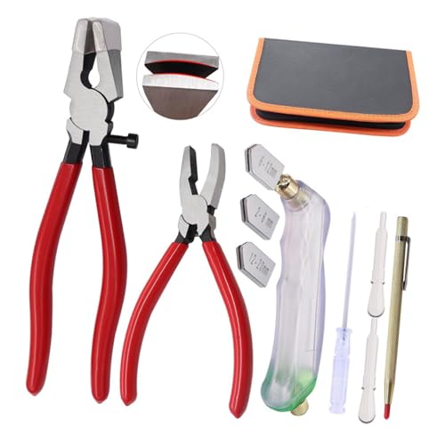 Mehrzweckgläser Schneidessatz Umfasst 3 Austauschbare Spitze Und Ölfutterbrillen Schneidwerkzeug Für 2-20 Mm Dicke Ergonomische Brechzange Set Set von DABAIXIONG