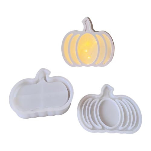 Mehrzweckkürbis Silikonform Halloween Harzhandwerk Mit Hohlen Design Für Herbstdekor & Nachtlicht Kreation Halloween Silikonform von DABAIXIONG