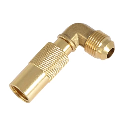 Messing 1/4inch Propanes 90 Grad Ellbogenadapter Für Die Griddle Cooking Accessoires Praktisches Griddle Accessoire von DABAIXIONG