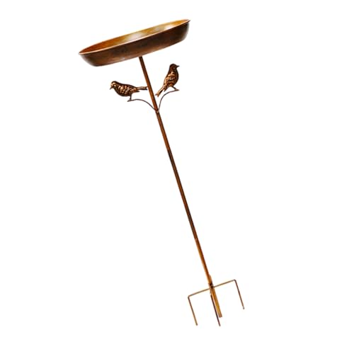 DABAIXIONG Metall Birdbat Bird Feeding Station Mit Dekorativem Vogel Eigenschaften Für Garten Und Terrassen Verwenden Bad Mit Pfahl von DABAIXIONG