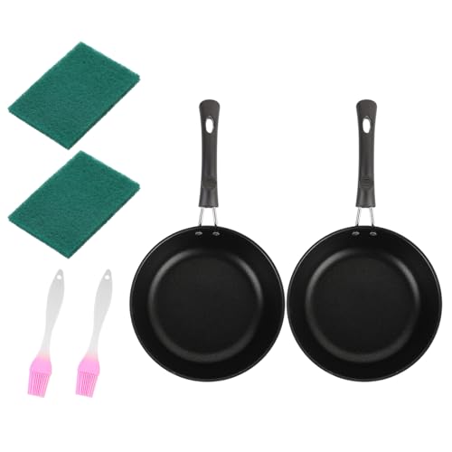 Miniaturfrühstückpfannen 12 Cm Stick Widerstandsbeschichtung Beinhaltet Eier Pfannen Kochutensilien Multiple Herdkompatibilität von DABAIXIONG