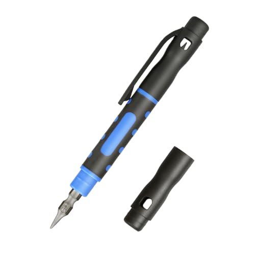 Multifunktion 4 In 1 Stiftstilschraubendreher Mit Magnetischen Spitzen Doppelte Gekreuzte Flachkopfspitzen Taschenschraubendreher von DABAIXIONG