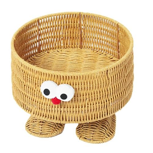 Nachahmung Rattans Servieren Schüssel Brotkorb Für Tabletop Display Multipurpose Lebensmittel Aufbewahrungsbehälter Küche Vorräte von DABAIXIONG