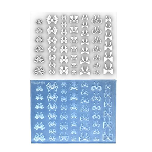 Nägel Kunstform Silikon 3D Vorlage Nägel Entwerfen Werkzeug Bowknot Thema Silikon Handgemachte Formen Für Maniküre Kreation von DABAIXIONG