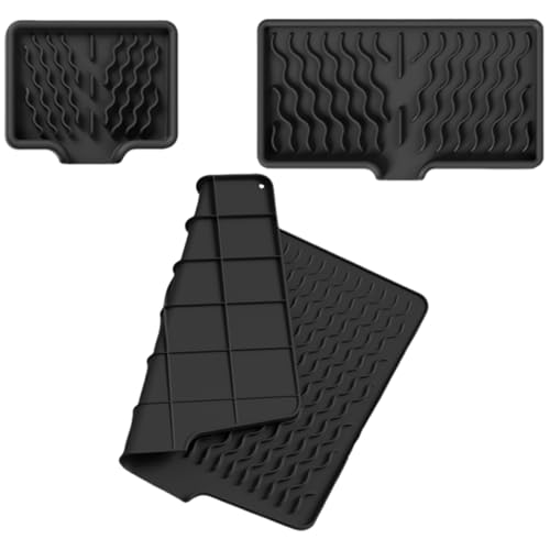 DABAIXIONG Nonslip Silikonspüle Tablett Mit Effizienten Wasserströmen Hitzebeständige Schale Trocknungsmatte Für Arbeitsplatten Utensilien Aufbewahrungsspüle Entwässerungsmatte Mit Hangdesign von DABAIXIONG