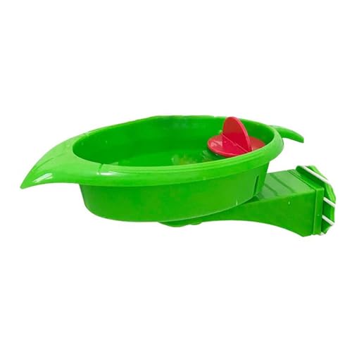 Plastik Vogelbad Feeder Spielzeug Interaktive Sonnenblumen Mit Fütterungsschüssel Barsch Ständer Für Käfigvögel Accessoires Vogelbad Pool Speiseschale Spiegel von DABAIXIONG