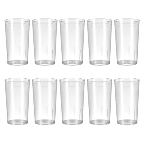 Plastikwasserbecher Für Den Täglichen Gebrauch Stapelbar Und Wiederverwendbar Für Trinkliebhaber 2 Farben 10 Pack von DABAIXIONG