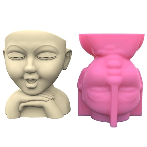 Porträt Gungsum Silikonform Sukkulenten Beton Blütenstopf Vase Gipszement Formform Form Kerzenhalter Form Form Porträt Gungsum Silikonform Sukkulenten Beton Blütenstopf Vase Gipszement Formform Form Kerzenhalter Form Form von DABAIXIONG