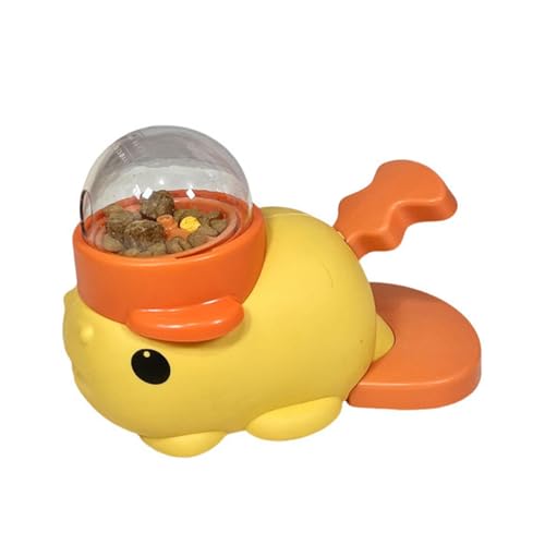 DABAIXIONG Press Activated PET Treats Spender Fischform Feeder Fördert Langsame Essgewohnheiten Interaktion Mentalherausforderung Automatische Haustierfuttermittel Spielzeug von DABAIXIONG