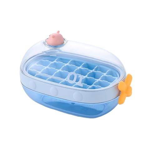 Quadratische Eiswürfel Tablett Mit Deckel Für Gefrierschrank Lebensmittel PVC Eiswürfel Schimmel Für Babynahrung Kühlen Cocktails Trinken von DABAIXIONG