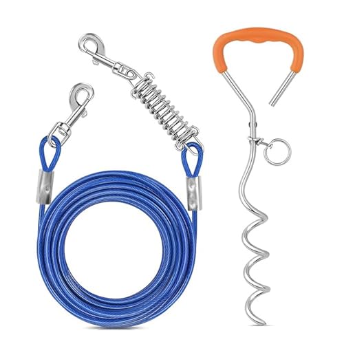DABAIXIONG Regulierbare Hundeleine Taillengürtel Brustgurt Traktionen Seil Freien Hundeleine Für Garten Und Camping Pet Cable von DABAIXIONG