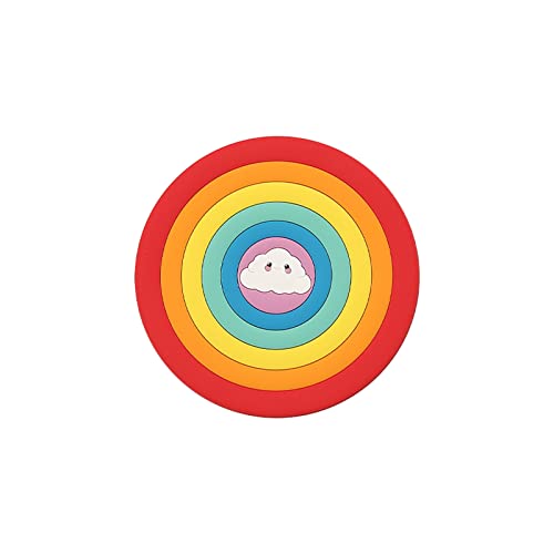 Runde Regenbogen Untersetzer Kaffeetränke Tasse Pad Hitzefeste Matte Nicht Schlupf Topfhalter Tisch Tischemat Küchenzubehör von DABAIXIONG
