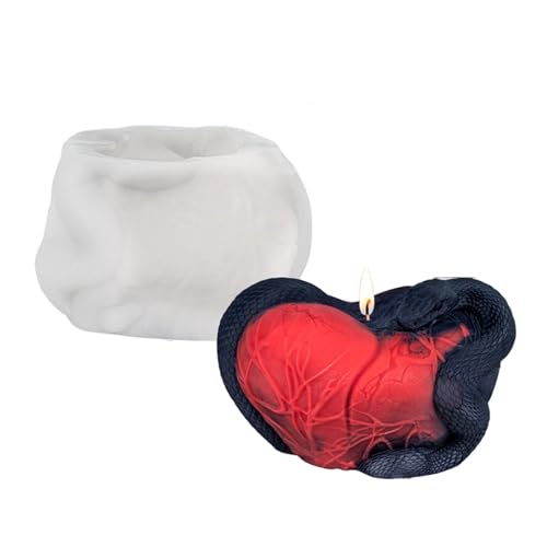 DABAIXIONG Schlangenherzkerze Formen Gussform DABAIXIONG Schlangenherzkerze Formen Gussform von DABAIXIONG