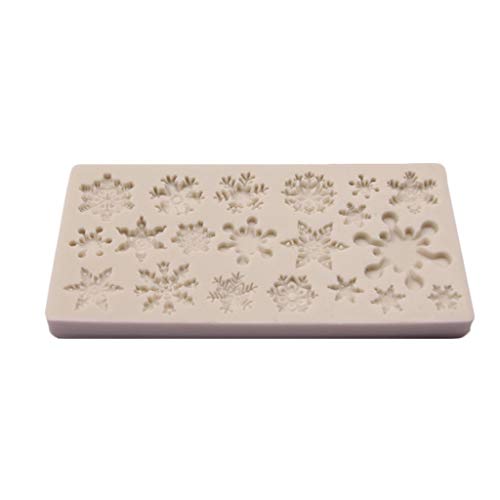Schneeflocke Fondant Schimmel Silikon Backform Schokolade Dessert Formen Kuchen Prägenwerkzeuge Für Kuchen Handwerkswerkzeug von DABAIXIONG