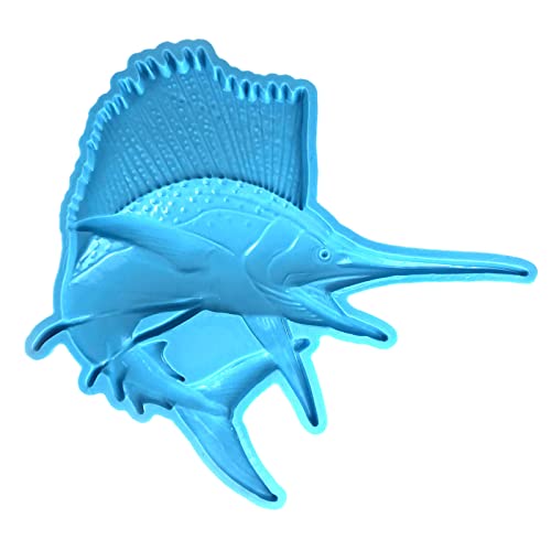 Schwertfisch Form Silikonform Epoxidharzform Tisch Ornament Formputzdekoration Dekoration Machen Sie Werkzeug Einfach Zu Reinigen von DABAIXIONG
