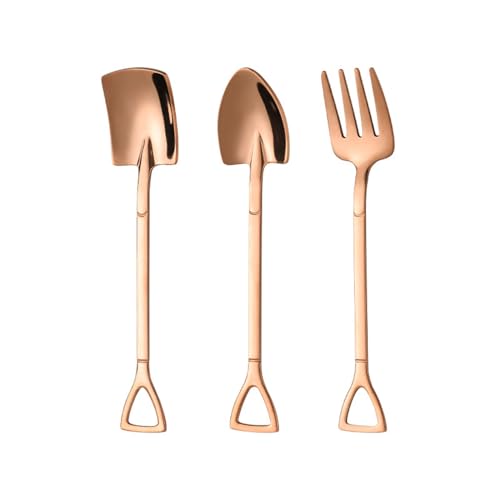 Set 3 Stahl Teelöffel Kleine Haushaltseislöffel Und Obstgabel Wassermelonen Tischwaren Set Kitchenwares von DABAIXIONG