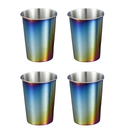 Set Aus 4 Edelstahl Trinkbechern Kaffee Becher Metall Schnäpchen Stapelstapelstapel Für Picknicks Und Wandern Set Aus 4 Edelstahl Trinkbechern Kaffee Becher Metall Schnäpchen Stapelstapelstapel Für Picknicks Und Wandern von DABAIXIONG