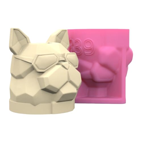 Silikon Sukkulente Pflanzerform Vase Formen Hundeform Blumenknopf Formen Epoxidharzform Stiftspeicherhalter Formen von DABAIXIONG