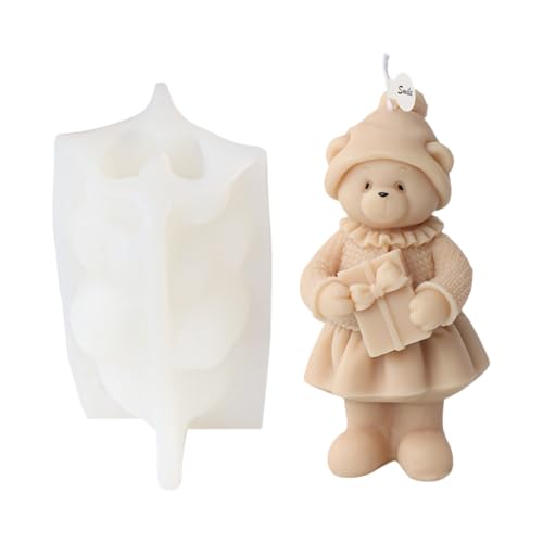 Silikonform Tierbären Kerzenharzformen 3D Gips Ornamente Form Home Dcorations Aromatherapie Erstellung Werkzeug von DABAIXIONG