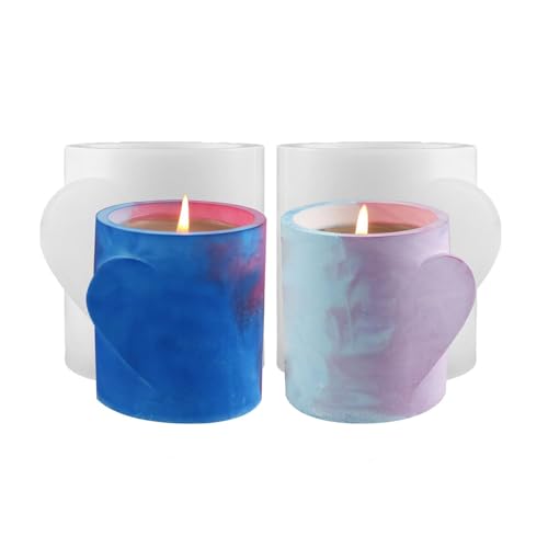 Silikonkerzenbecher Formen Set Kreative Aromatherapie Kerze Zementbecher Versorgung Beton Kerzenbecher Harzformen von DABAIXIONG