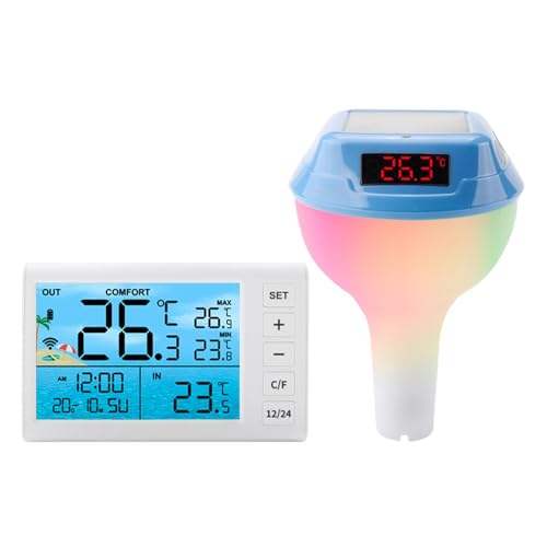 Solarz Pool Empfänger Mit LED Licht Easy Lesen Sie Digitale Drahtlose Pooltemperatursensoren von DABAIXIONG