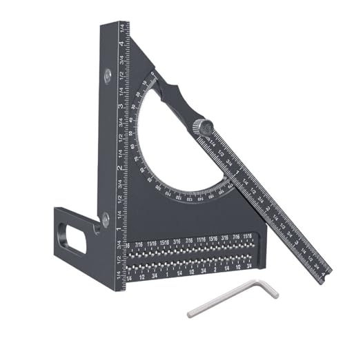 Solid Aluminiumlegierungsschreiber Herrscher Mit 180 Gradmessung Für Professionelle Holzarbeiter Und Handwerksliebhaber Die Instrumente von DABAIXIONG