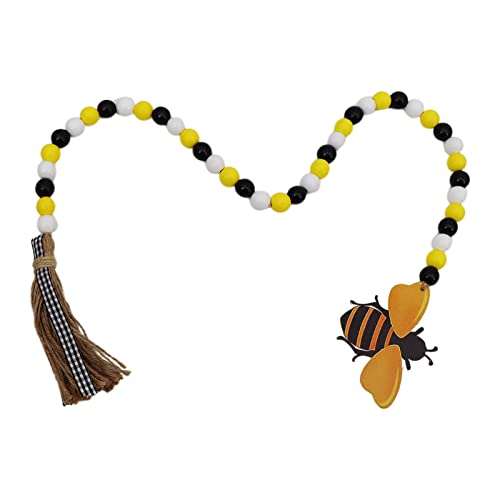Sommergartenparty Decorion Biene Holz Perlen Girlande Stufe Tablett Zeigt Dekorative Hängende Ornamente von DABAIXIONG