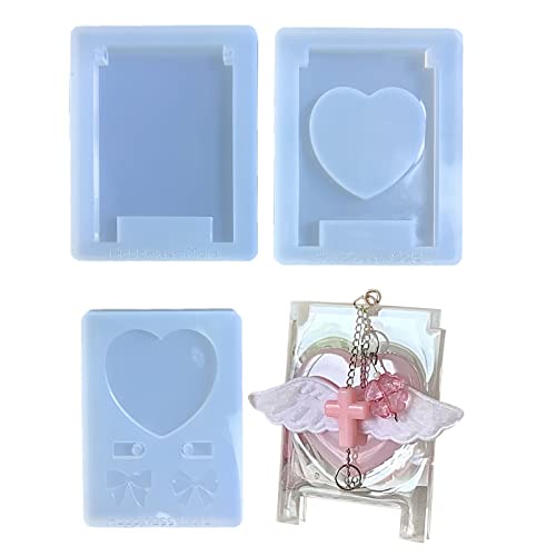 Stehplatte Harz Fotorahmen Form Silikon Schlüsselbund Form Pendelly Schmuck Gussform Schimmel Tisch Ornamente Form Form von DABAIXIONG