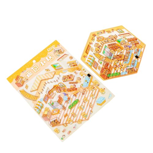 Szenenaufkleber Cartoon Szenerie Miniatur Simulierte Kabinenszene Für Scrapbooking Journal Planer Album Desk Dekoration Aufkleber Szenenaufkleber Cartoon Szenerie Miniatur Simulierte Kabinenszene Für Scrapbooking Journal Planer Album Desk Dekoration Aufkleber von DABAIXIONG