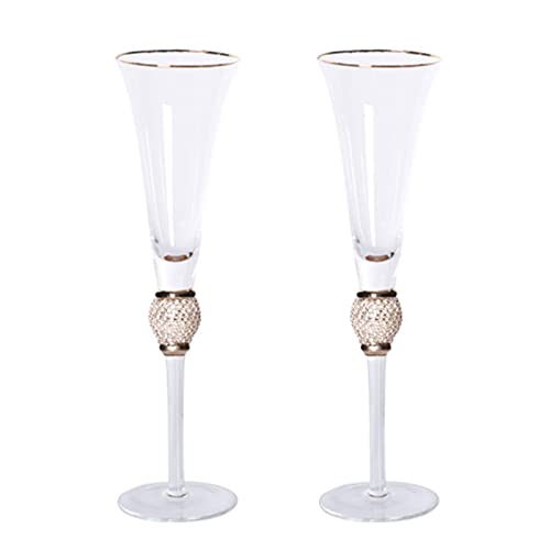Transparent Champagner Flöte Champagner Tasse Glasmaterial Champagnerglas Cocktail Cup Für Geburtstag Hochzeit Camping Party von DABAIXIONG