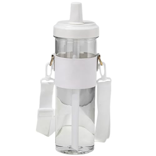 Trinkbecher Mit Crossbody Bequeme Wasserflasche Abnehmbarer Strohplastikbecher Für Getränkebegeisterte von DABAIXIONG