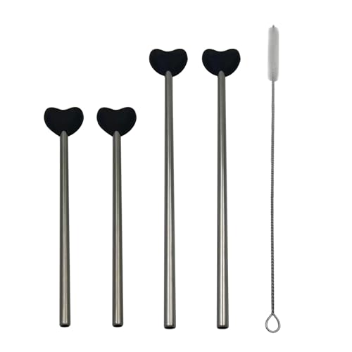 Uniuqe Metall Nippend Stroh Mit Herz Multifunktionales Metallgetränk Stroh Gerade Sipper Uniuqe Metall Nippend Stroh Mit Herz Multifunktionales Metallgetränk Stroh Gerade Sipper von DABAIXIONG