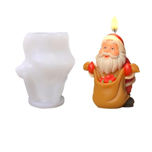 Weihnachten Silikone Schimmel Santa Kerzenformen Gießen Epoxidharz Kuchen Dekoration Werkzeug Santa Guss Duft Kerze Weihnachten Silikon von DABAIXIONG