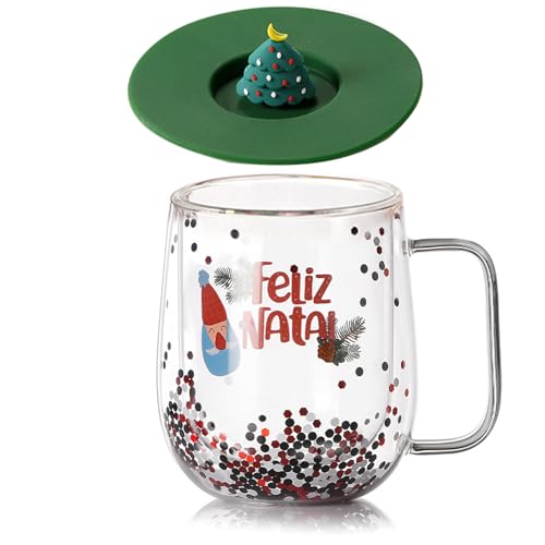Weihnachtsfeier Doppelmauerte Glasbecher Robuster Doppelte Wand Isolierte Glasbecher Mit Weihnachtsmuster Für Getränke Weihnachtsfeier Doppelmauerte Glasbecher Robuster Doppelte Wand Isolierte Glasbecher Mit Weihnachtsmuster Für Getränke von DABAIXIONG