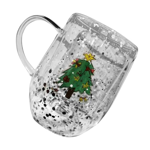Weihnachtsmotiven Mit Doppelmauerwasser Wasser Tasse Hitzebeständige Kaffeetasse 300 Getränke Für Feste Getränke Heiße Getränke von DABAIXIONG
