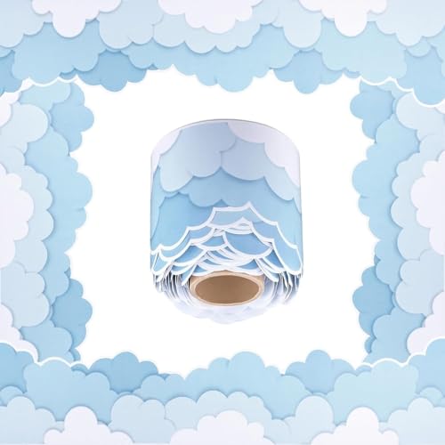 Wolkenmassenmuster Border Trimm Wandaufkleber 32 8 Fuß Länge Für Tafel Bulletin Board ANSICHT BOART Party Dekoration Wandgrenze Aufkleber von DABAIXIONG