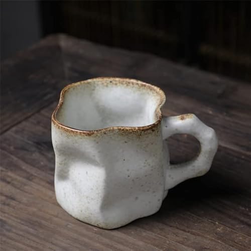DABIN Unregelmäßige gedrehte Form Tasse Ofenwechsel Keramik Kaffee Teetasse mit Griff Polychromatische kreative Keramik Tassen Kaffeetassen Retro DABIN Unregelmäßige gedrehte Form Tasse Ofenwechsel Keramik Kaffee Teetasse mit Griff Polychromatische kreative Keramik Tassen Kaffeetassen Retro von DABIN