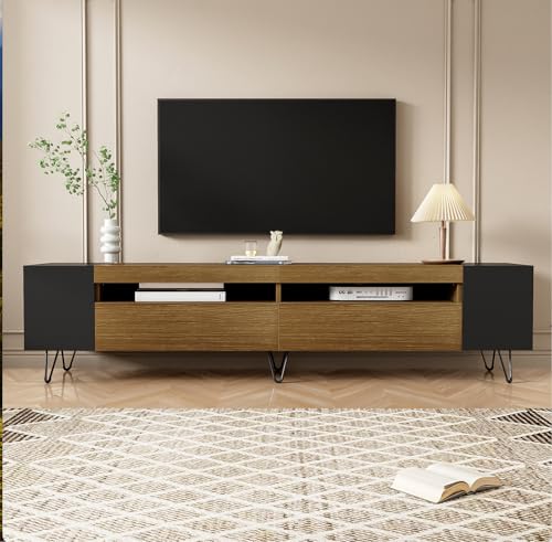 DACHETOU Moderner TV-Schrank Schwarz Holzoptik Länge 180 cm DACHETOU Moderner TV-Schrank Schwarz Holzoptik Länge 180 cm von DACHETOU