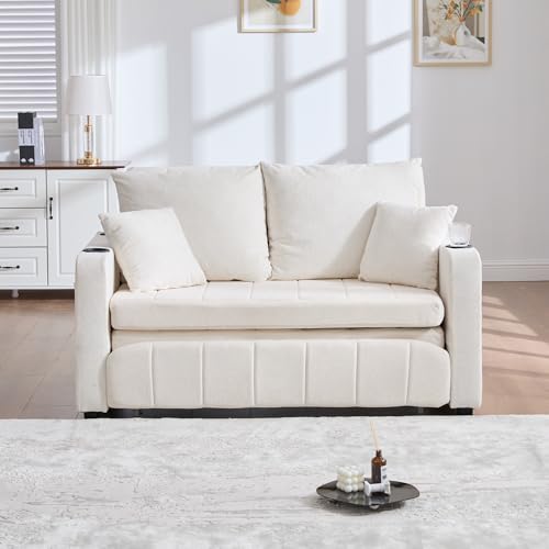 DACHETOU Multifunktionales Stoffsofa Klappbares Ausziehsofa Kleines Wohnzimmersofa mit Zwei Funktionen Abnehmbar und waschbar Aufbewahrungstasche Becherhalter DACHETOU Multifunktionales Stoffsofa Klappbares Ausziehsofa Kleines Wohnzimmersofa mit Zwei Funktionen Abnehmbar und waschbar Aufbewahrungstasche Becherhalter von DACHETOU