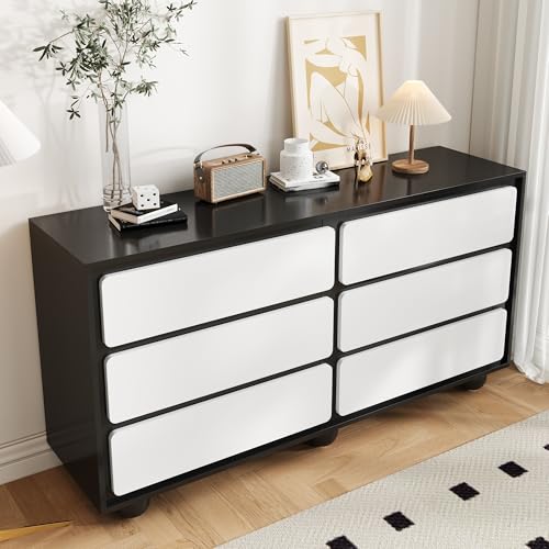 DACHETOU Sideboard 140×38×74.5cm stilvolle Kommode mit sechs Schubladen Frisiertisch im modernen Design praktische Funktion DACHETOU Sideboard 140×38×74.5cm stilvolle Kommode mit sechs Schubladen Frisiertisch im modernen Design praktische Funktion von DACHETOU